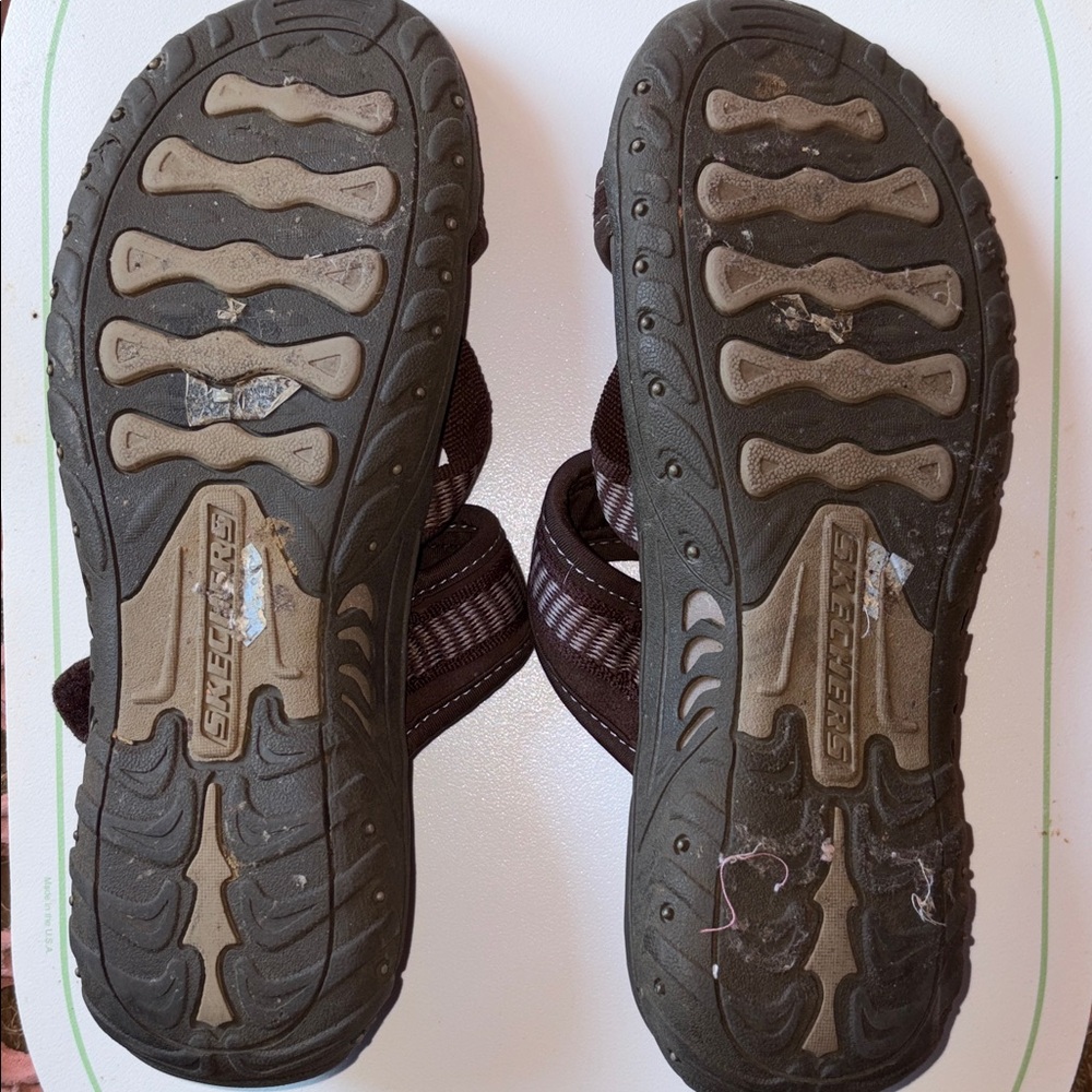 Skechers Women’s Brown  Sandals Size 8 - Picture 5 of 9